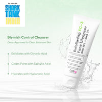 CosIQ Exfoliating FC-3 AHA 10% | BHA 2% Face Cleanser 100 ml