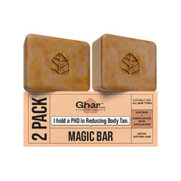 Ghar Soaps Magic Bar Sandal Wood And Saffron for DeTan and Glowing Brightening Skin