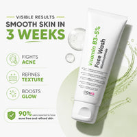 CosIQ Vitamin B3-5% Niacinamide Face Wash, 100ml (Pack of 2)