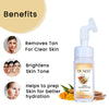 Trunext Vitamin C Foaming Face Wash With Brush 150 ml