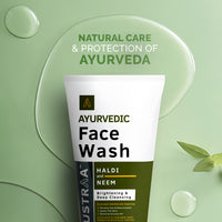 Ustraa Ayurvedic Face Wash Haldi & Neem 100 gm