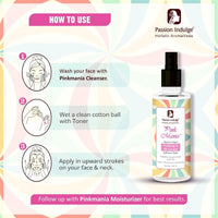 Passion Indulge Pink Mania AHA BHA Purifying & Oil Control Face Toner 100 ml