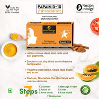 Passion Indulge SPF-15 Natural Papain D10 7 Star Facial Kit 250 gm