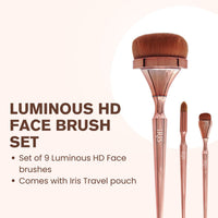 Iris Cosmetics Luminous Face Brush Set