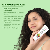 La Pink Vitamin C Face Wash with White Haldi for Glowing & Radiant Skin Pack of 2