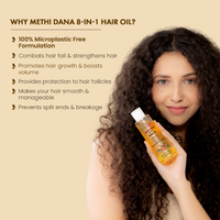 La Pink Methi Dana 8-in-1 Hair Oil with White Haldi for Hair Fall Control Pack of 2