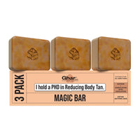 Ghar Soaps Magic Bar Sandal Wood And Saffron for DeTan and Glowing Brightening Skin
