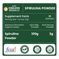 Vlado's Himalayan Organics Spirulina Superfood Powder – 100 gm