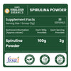 Vlado's Himalayan Organics Spirulina Superfood Powder – 100 gm