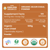Vlado's Himalayan Organics Arjun Chaal Powder – 500 gm