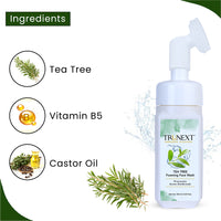 Trunext Tea Tree Foaming Face Wash With Brush 150 ml