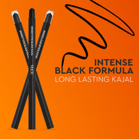 VLCC Smokey Eyes Kajal - Black 0.7 gm Pack of 2