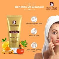 Passion Indulge Papain D10 Natural Cleanser For Tan Removal 100 ml