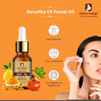 Passion Indulge Papain D10 Tan Removal Facial Oil 10 ml