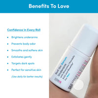 CosIQ Brightening Underarm Roll On Serum for Men, 40ml (Pack of 3)