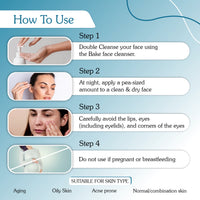 BAKE 1% Retinol Serum with 2% Multi Peptides for Anti Aging, Skin Rejuvenation-30ml