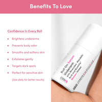 CosIQ Brightening Underarm Roll On Serum for Women, 40ml