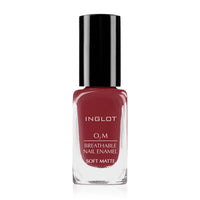 Inglot O2M Breathable Nail Enamel Soft Matte 530 Dark Brown