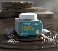 FreshLuxe Dead Sea Mud Face and Body Scrub for Men & Women 200 g