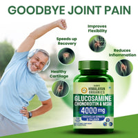 Vlado’s Himalayan Organics Glucosamine Chondroitin MSM Tablets | Cartilage & Joint Support Supplement | Glucosamine for Joint Relieves Pain and Stiffness | Added Collagen peptides, Curcuma, Vitamin D & Boswellia - Pure Veg Formula - 120 Vegetarian Tablets