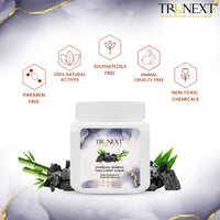 Trunext Charcoal Bamboo Face Scrub 200 ml