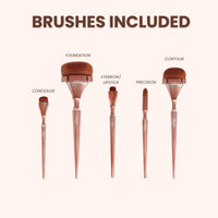 Iris Cosmetics Luminous Face Brush Set