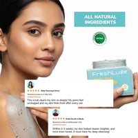 FreshLuxe Dead Sea Mud Face and Body Scrub for Men & Women 200 g