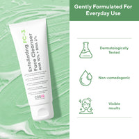 CosIQ Exfoliating FC-3 AHA 10% | BHA 2% Face Cleanser 100 ml