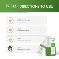 PORES Be Pure Anti Acne Face Serum With Willow Bark, Soybean & Pear Ferment 30 ml