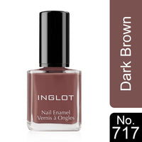 Inglot Nail Enamel Matte 717 Dark Brown