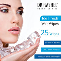 DR.RASHEL Ice Fresh Face Wet Wipes pack of 2 25 gm