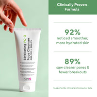 CosIQ Exfoliating FC-3 AHA 10% | BHA 2% Face Cleanser 100 ml