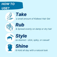 HealthBest Kids Hair Styling Gel With Organic Argan Oil 50 ml