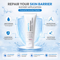 CosIQ CPM 2% Ceramides with Peptides Moisturizer for Intense Moisturizing and Skin Strengthening, 100ml (Pack of 3)
