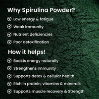 Vlado's Himalayan Organics Spirulina Superfood Powder – 100 gm
