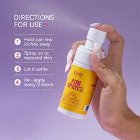 Gush Beauty Sun Spritz SPF50 PA++++ UVA+ UVB Cooling Cucumber Sunscreen Spray 50 ml