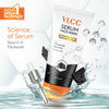 VLCC Bright Glow Serum Face Wash with Vitamin C Serum & Charcoal