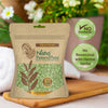 Nisha Hair Colour for Women Natural Brown 100% Henna-Based Powder Long-Lasting Herbal Formula Ammonia-Free 45g Zipper Pouch