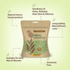Nisha Hair Colour for Women Natural Brown 100% Henna-Based Powder Long-Lasting Herbal Formula Ammonia-Free 45g Zipper Pouch