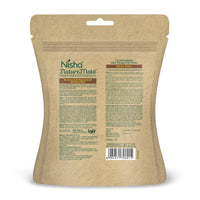 Nisha Hair Colour for Women Natural Brown 100% Henna-Based Powder Long-Lasting Herbal Formula Ammonia-Free 45g Zipper Pouch