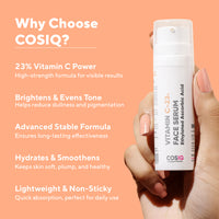 CosIQ Vitamin C-23% Face Serum, 30ml (Pack of 3)