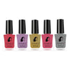 Asmee Classic Nail Polish Coral Rose | Golden Treasure | Wisteria | Sakura | Roman Silver