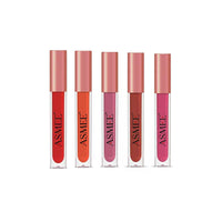 Asmee Liquid Matte lipstick Ruby Red | Orange Lily | Bergenia | Maroon petunia | Raspberry pink