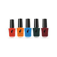 Asmee Premium Gel Nail Polish Rich Ruby | Aqua Marine | Forest Green | Mustard Yellow | Orange Crush
