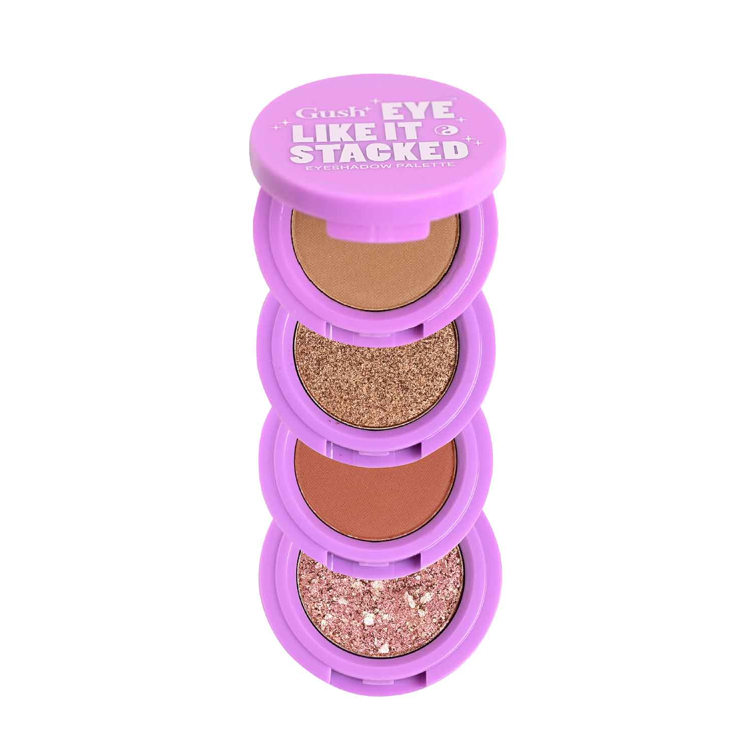 Gush Beauty Eye Like It Stacked, Easy To Blend 4 In 1 Eyeshadow Palette 3.6 gm