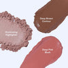 Gush Beauty Stacked In Your Favour, 3 In 1 Multipurpose Face Palette Including Blush, Contour And Highlighter 6.9 gm