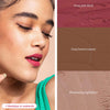 Gush Beauty Stacked In Your Favour, 3 In 1 Multipurpose Face Palette Including Blush, Contour And Highlighter 6.9 gm