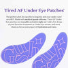 Gush Beauty Tired AF Under Eye Silicone Grade Patches 1 Piece