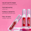 Gush Beauty Vegan Matte Liquid Lipstick Comfortable And Non Drying 2.8 ml