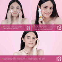 La Pink Ideal Bright Day Cream SPF 15 with White Haldi & Kakadu Plum for Brightened Glass Skin 50 gm